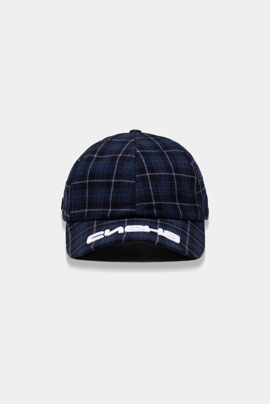 Blue Check Dad Hat