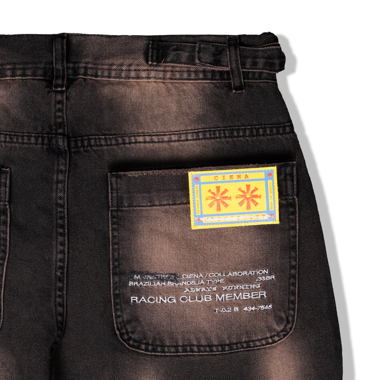 Oil Stains Denim Trousers
