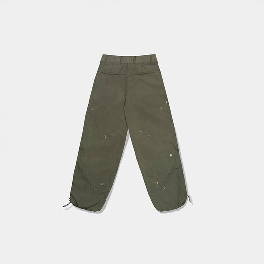 Parachute Trousers Military Green da CIENA - calça, foto das costas