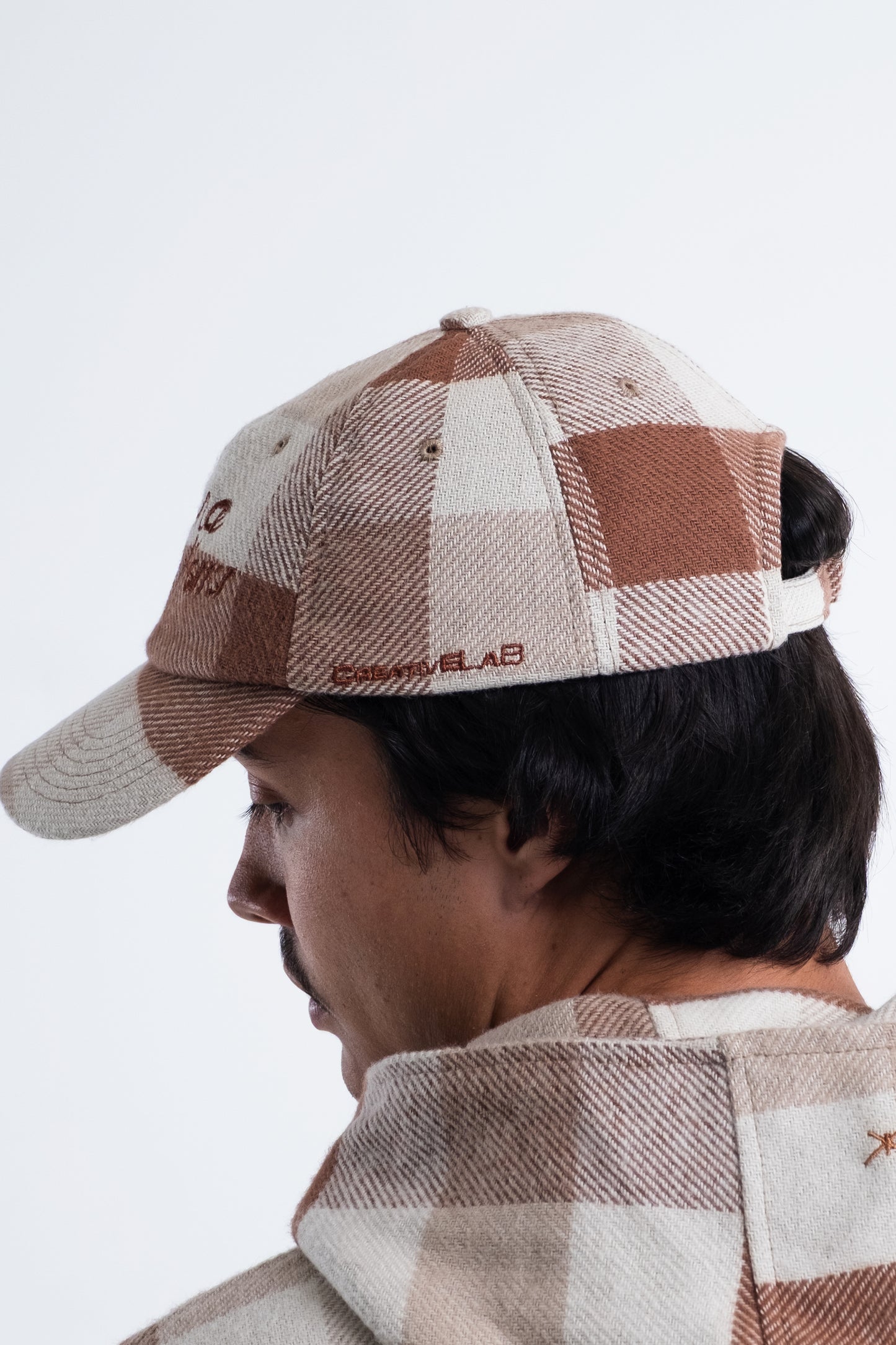 Jacquard Check Dad Hat da CIENA - imagem 3