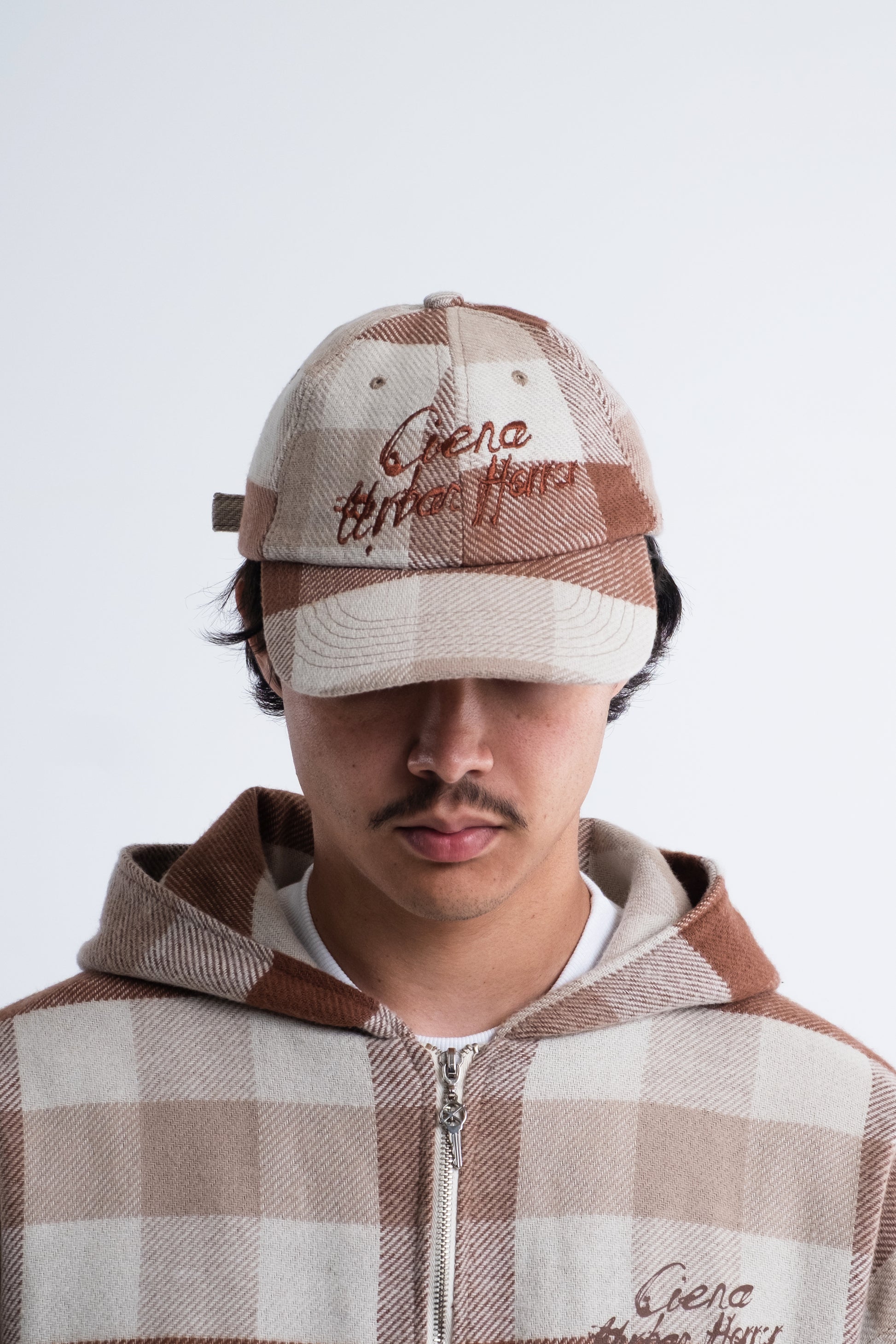 Jacquard Check Dad Hat da CIENA - imagem 4