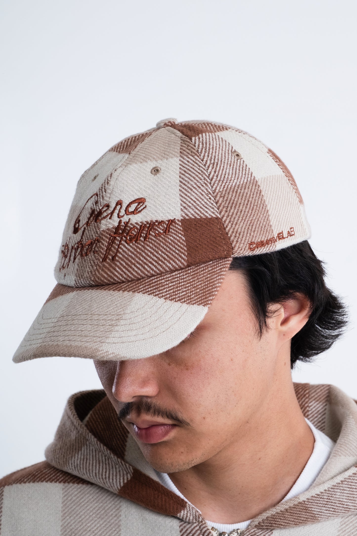 Jacquard Check Dad Hat da CIENA - imagem 5