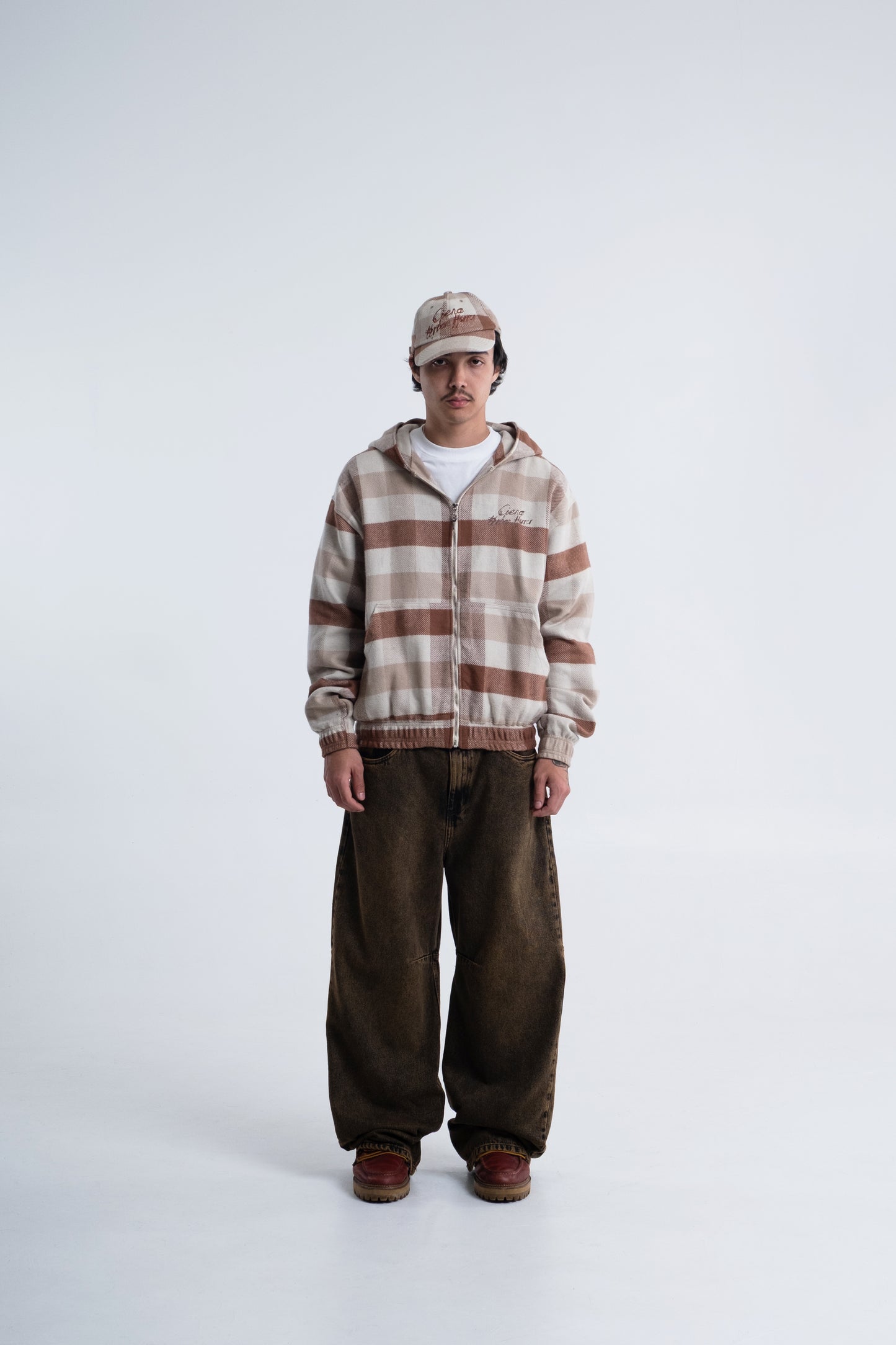 Jacquard Check Hoodie da CIENA - imagem 4