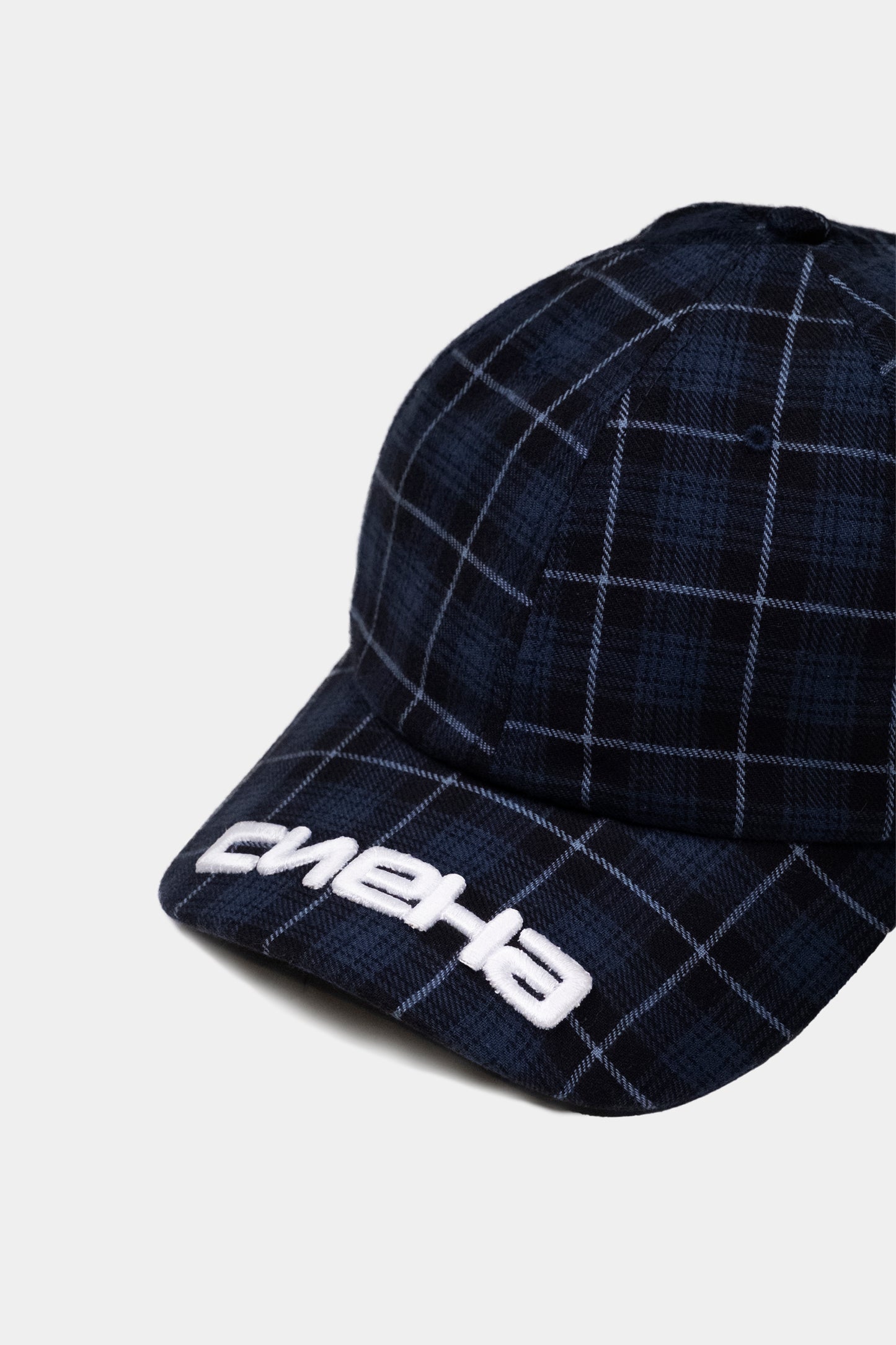 Blue Check Dad Hat