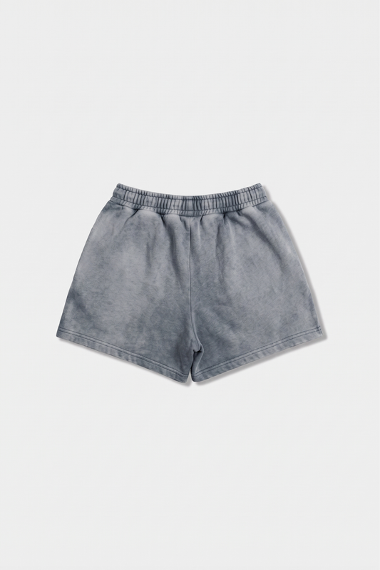 Shorts Aspalth cinza deitado, vista de tras