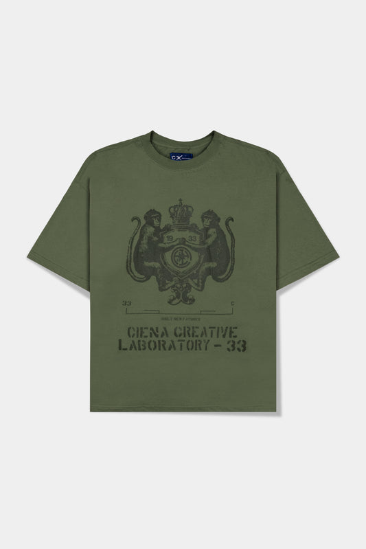 Coat of Arms Green Heavy Tee