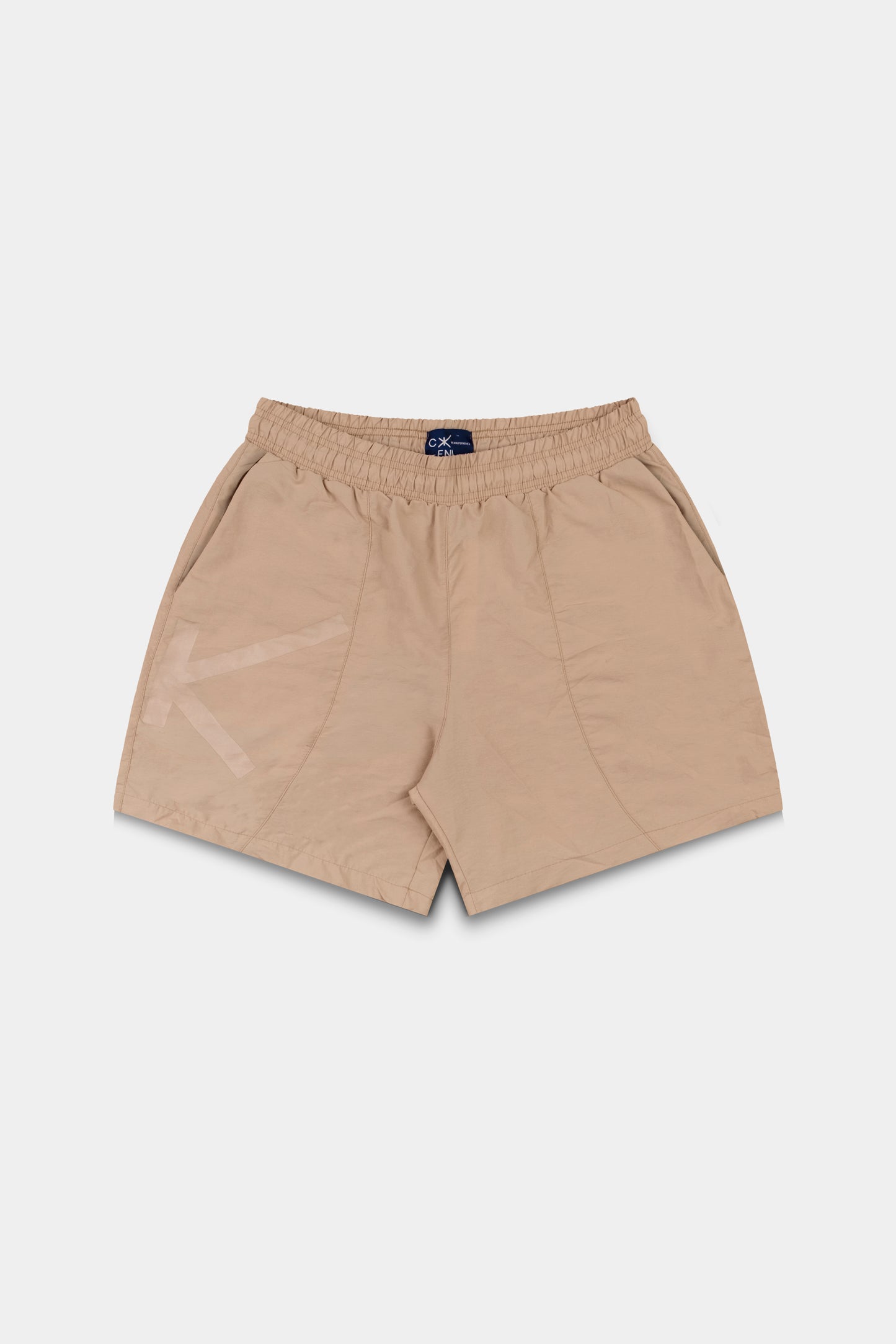Bege Curto Shorts