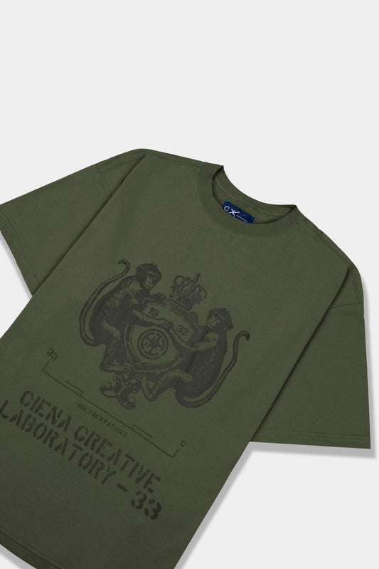 Coat of Arms Green Heavy Tee