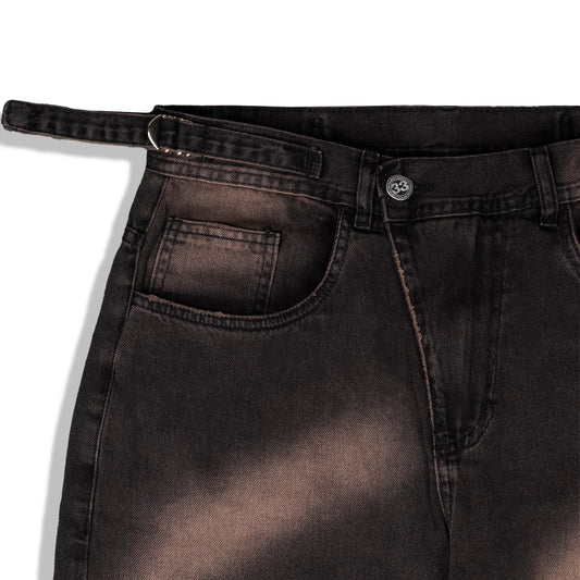 Oil Stains Denim Trousers