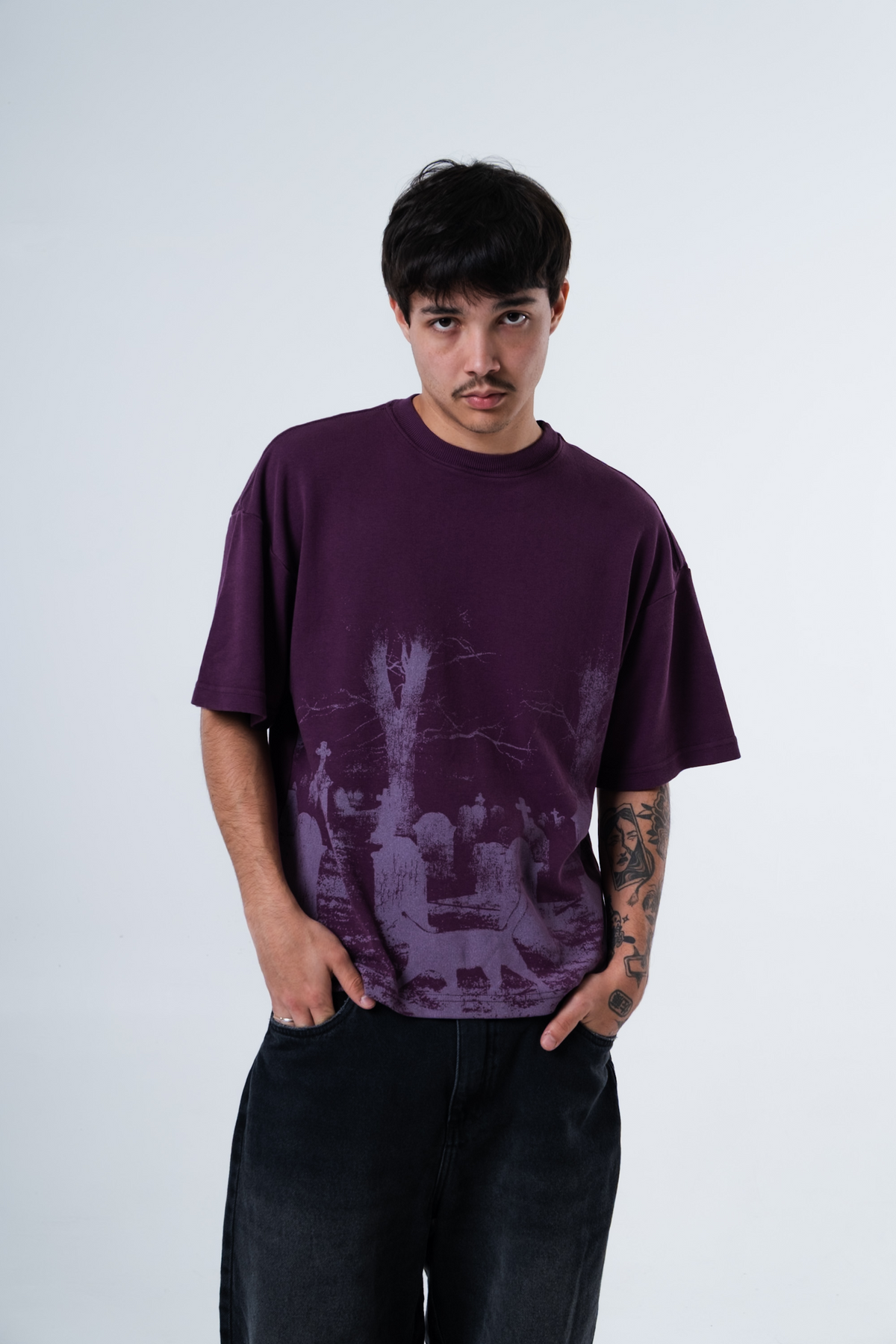 Cemitério Roxa Heavy Tee