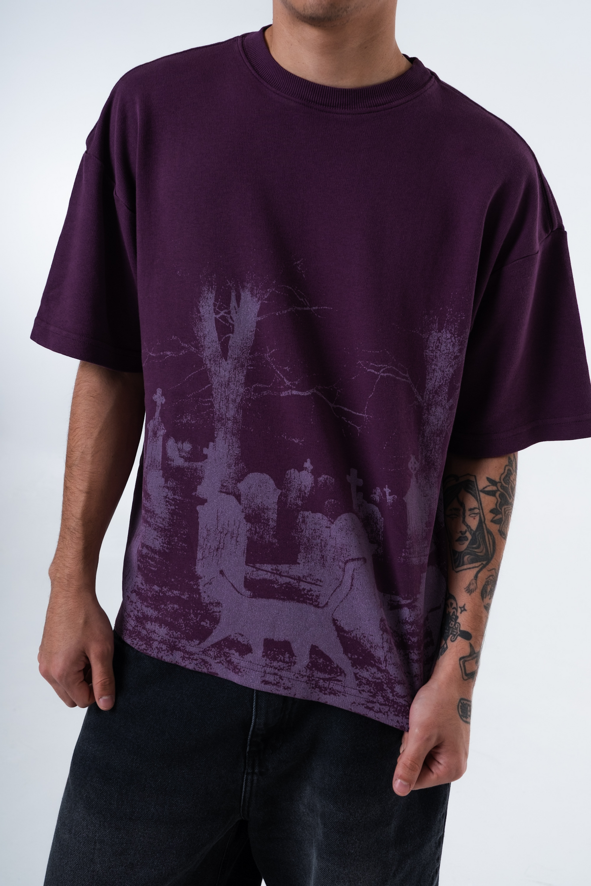 Cemitério Roxa Heavy Tee