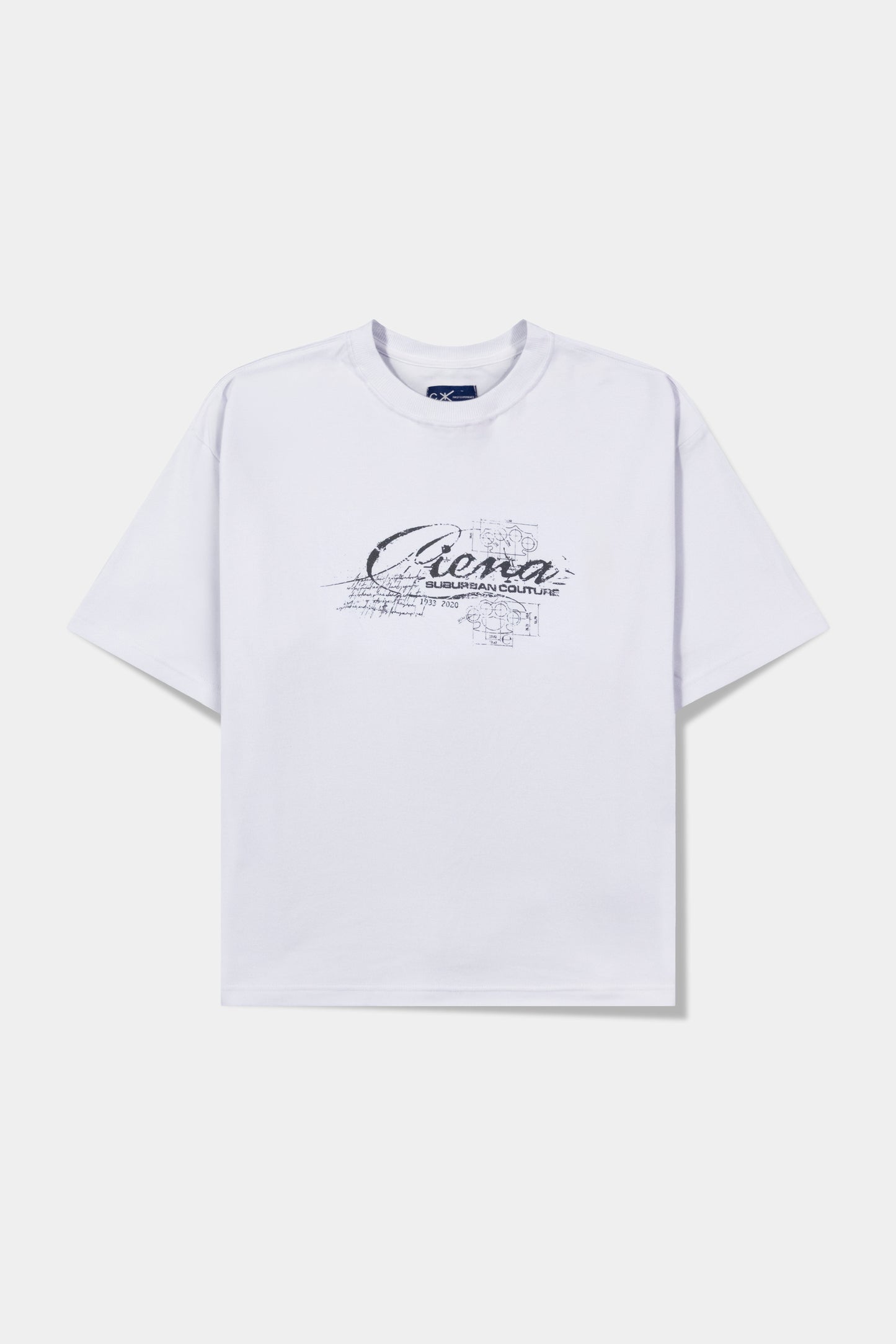SBRB Couture White Heavy Tee da CIENA - camiseta, foto frontal