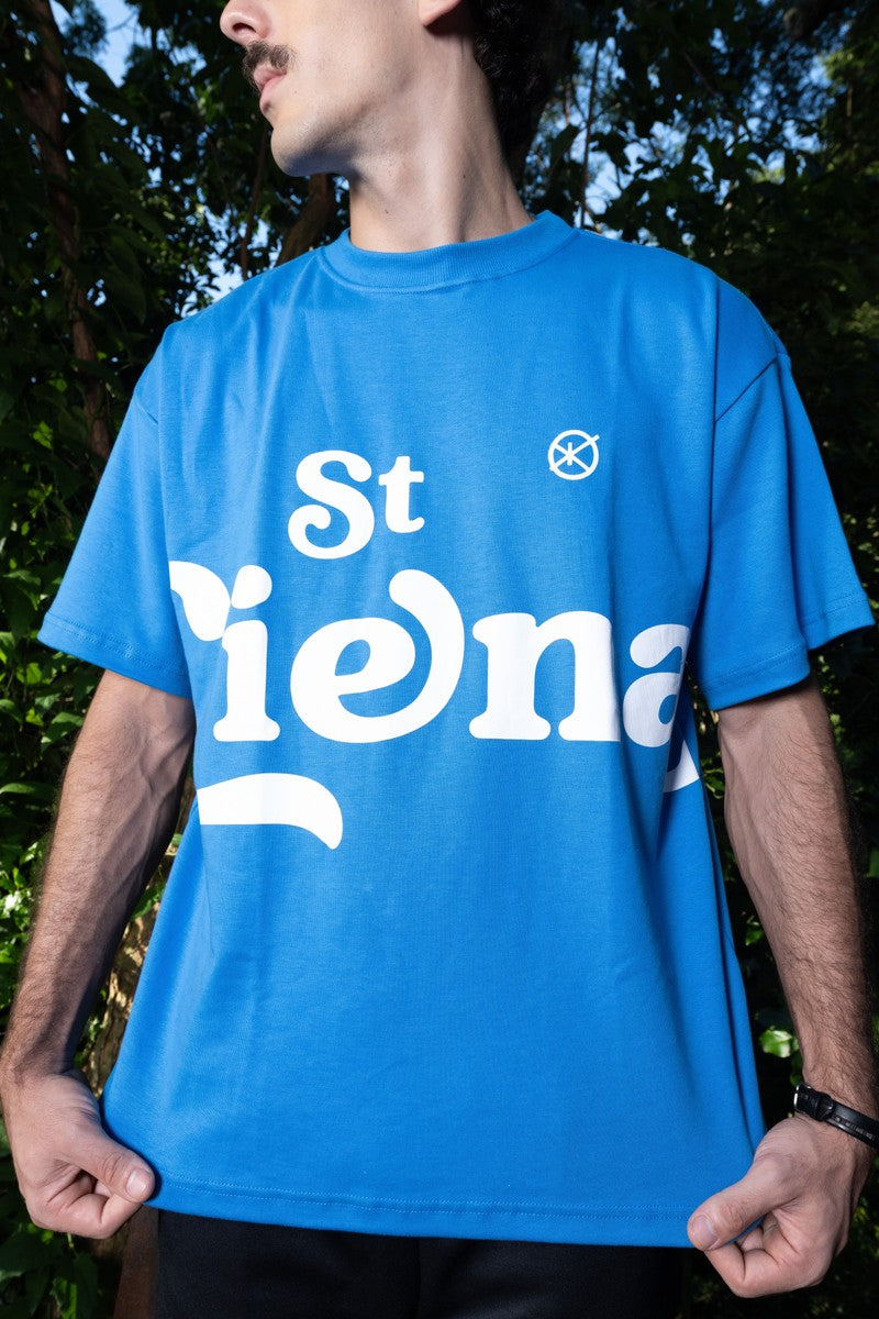 Gigantic Logo Blue Heavy Tee