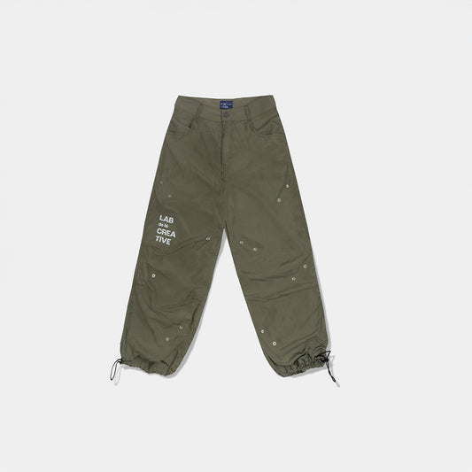 Parachute Trousers Military Green da CIENA - calça, foto frontal