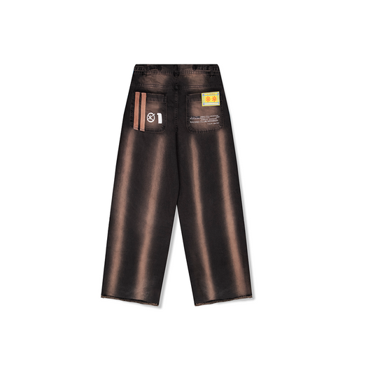 Oil Stains Denim Trousers