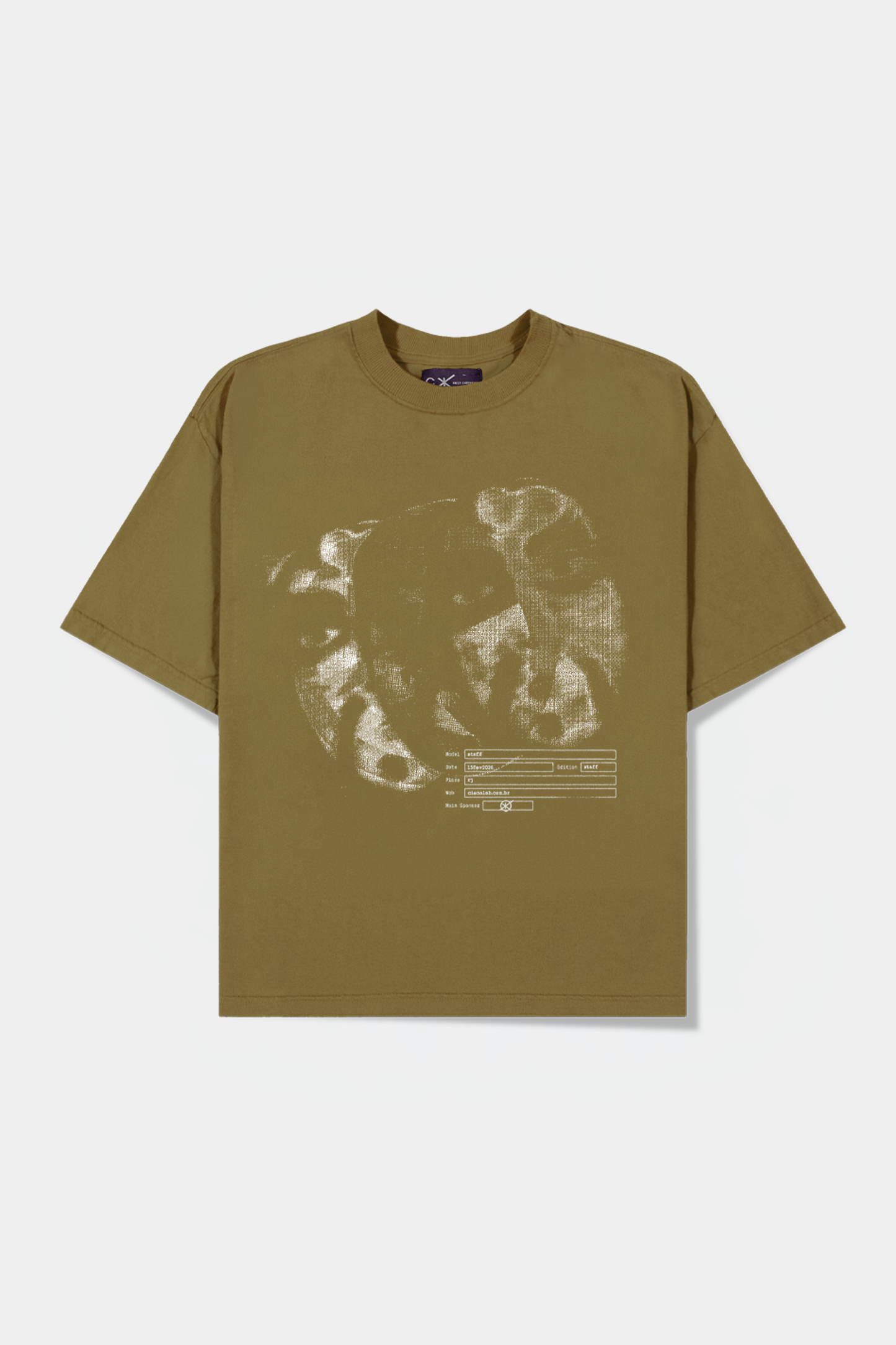 Máscara do Caos Heavy Tee da CIENA - camiseta, foto principal