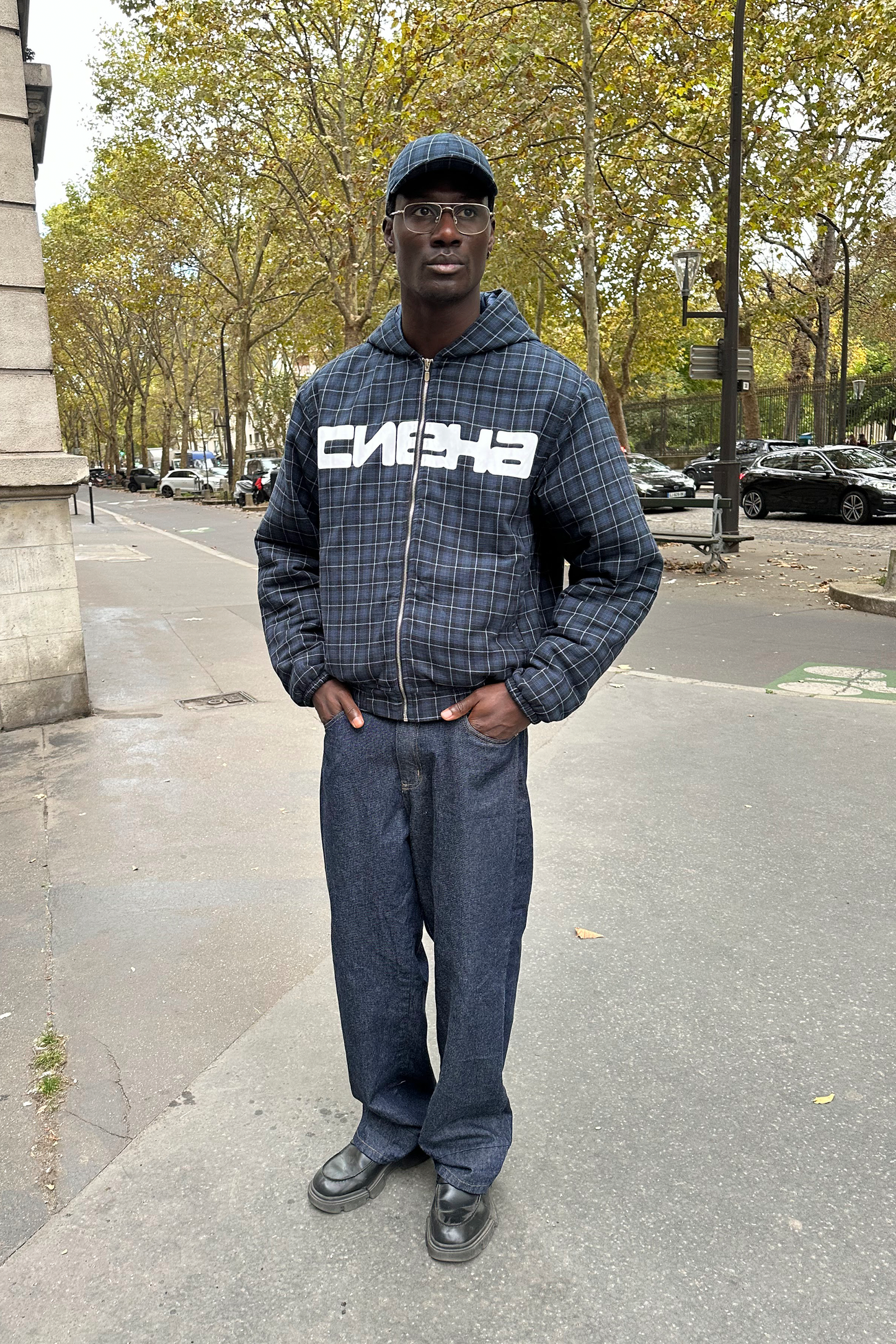 Blue Check Bomber da CIENA - jaqueta, foto 3